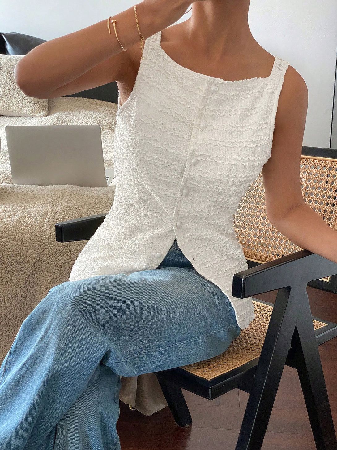 Ropa de Mujer, Tops & Blusas & Camisetas de Mujer, Blusas de Mujer, 46840663, Albaricoque
