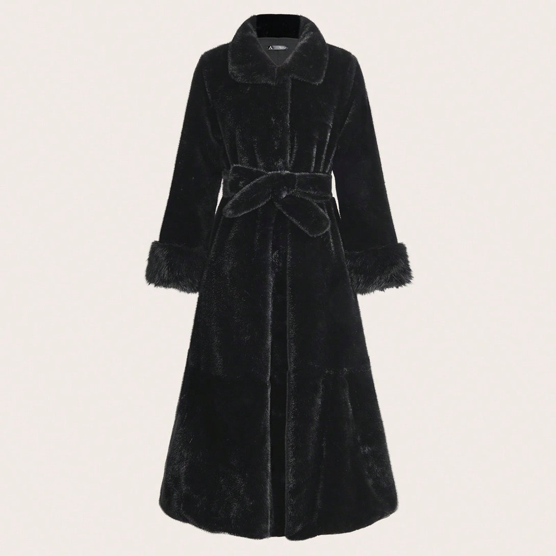Ropa de Mujer, Ropa de Exterior para Mujer, Abrigos de Pieles Similares para Mujer, 47954356, Negro