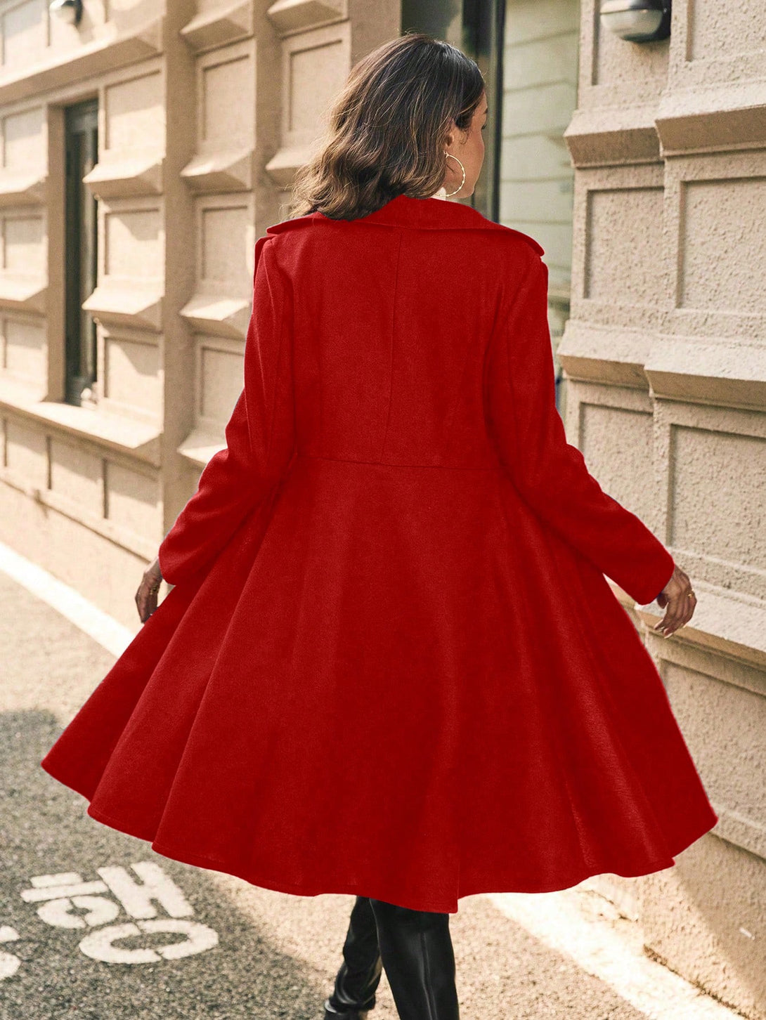 Ropa de Mujer, Ropa de Exterior para Mujer, Abrigos de Mujer, 47151874, Rojo