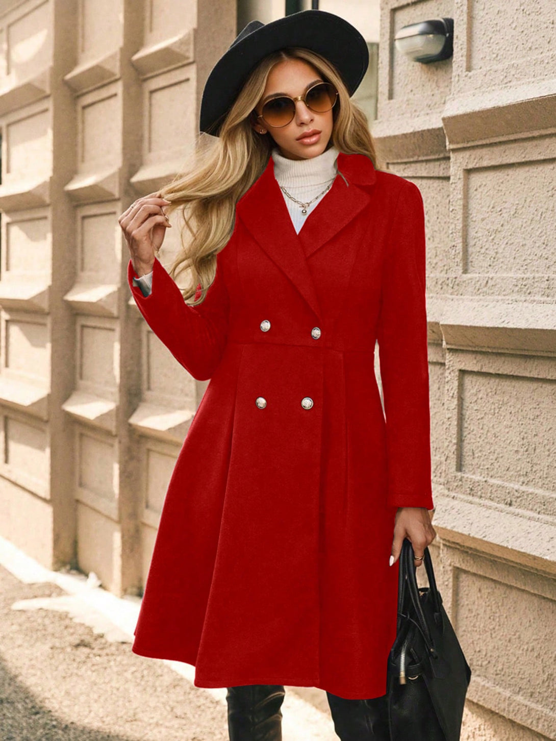 Ropa de Mujer, Ropa de Exterior para Mujer, Abrigos de Mujer, 47151874, Rojo