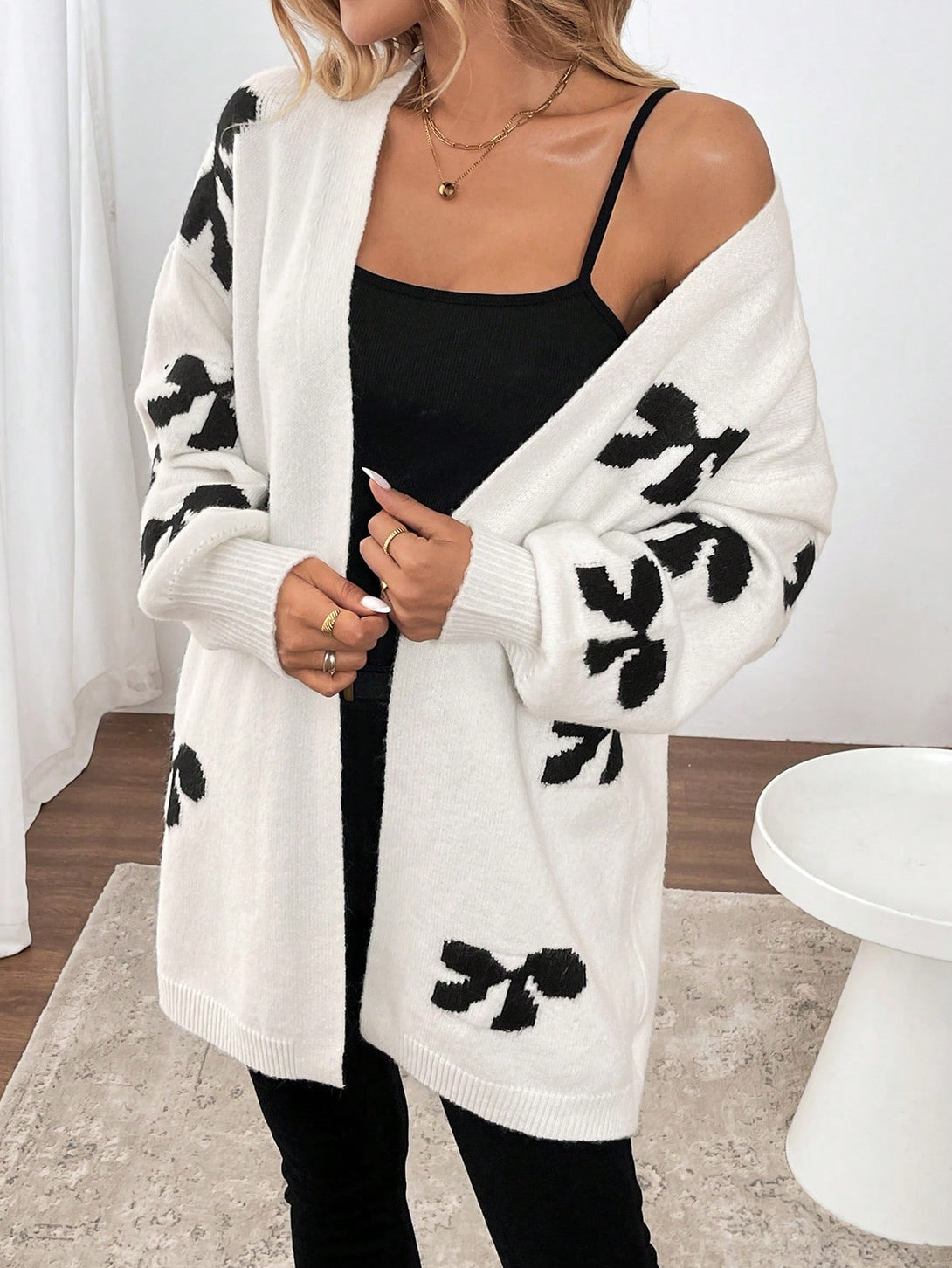 Ropa de Mujer, Tejido de Punto de Mujer, Cárdigans de Mujer, 47304489, Blanco