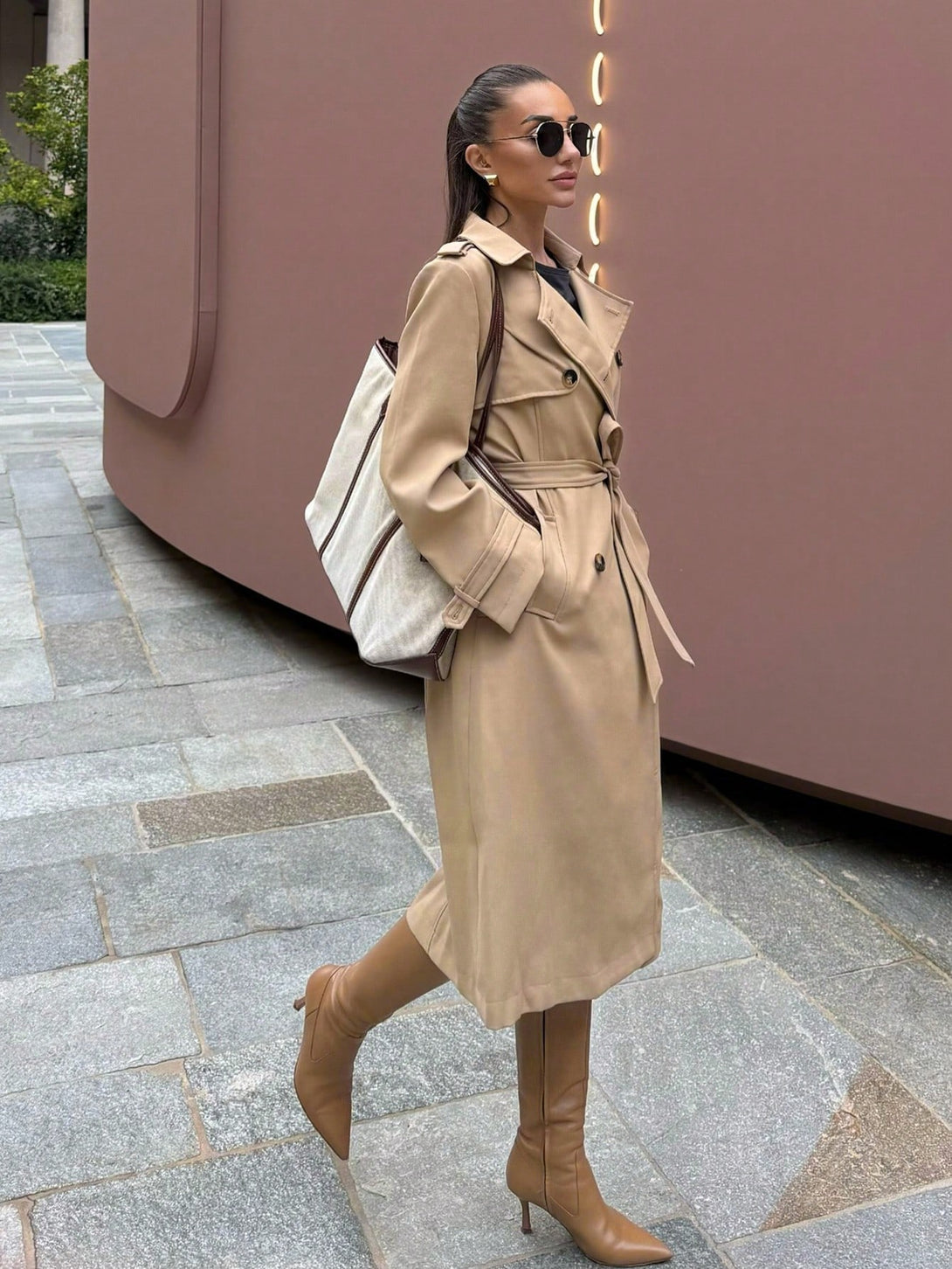 Ropa de Mujer, Ropa de Exterior para Mujer, Gabardinas para Mujer, OUTFITS LOOKBOOK, 40648695, Caqui
