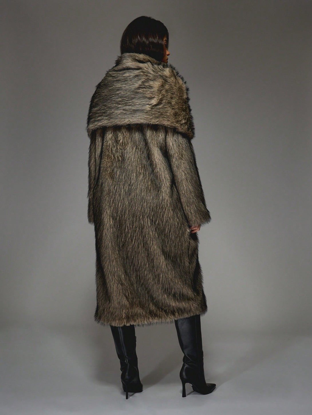 Ropa de Mujer, Ropa de Exterior para Mujer, Abrigos de Pieles Similares para Mujer, 47487167, Marrón