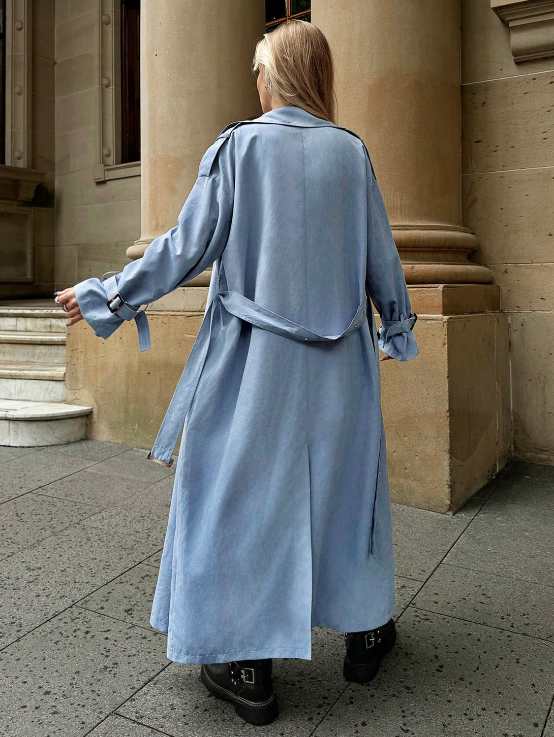Ropa de Mujer, Ropa de Exterior para Mujer, Gabardinas para Mujer, 47505484, Azul