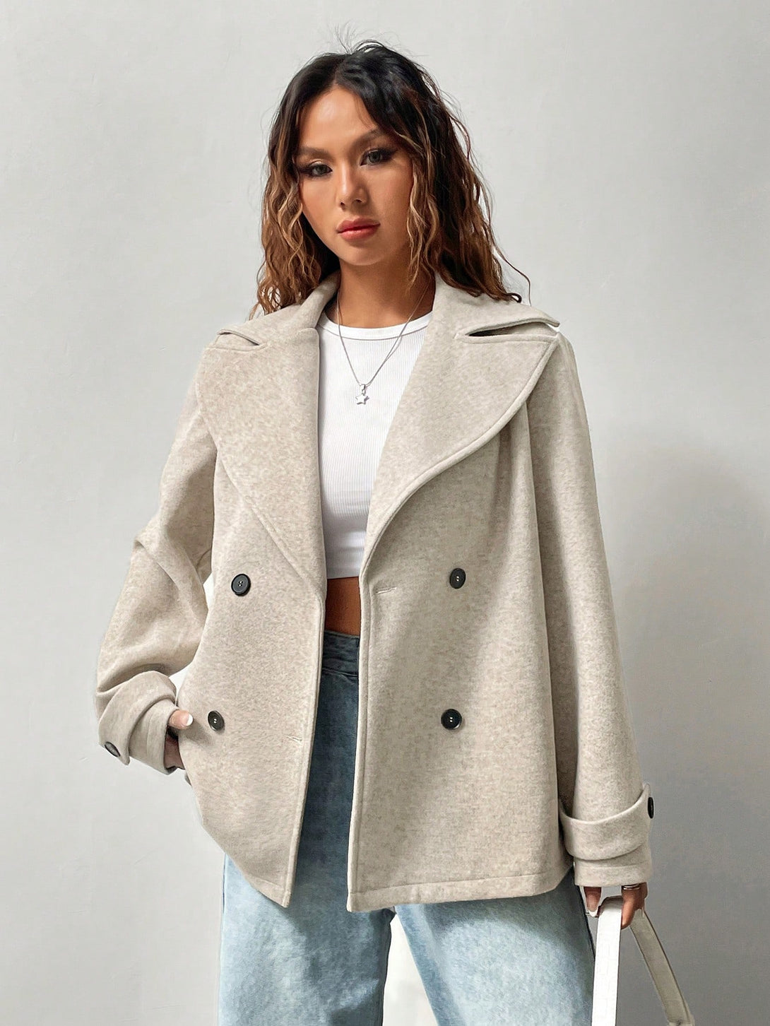 Ropa de Mujer, Ropa de Exterior para Mujer, Abrigos de Mujer, Colección de trajes de mujer, 27444250, Marrón Mocha