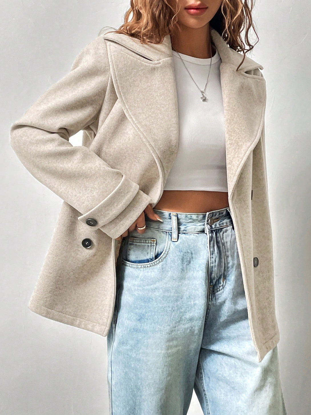 Ropa de Mujer, Ropa de Exterior para Mujer, Abrigos de Mujer, Colección de trajes de mujer, 27444250, Marrón Mocha