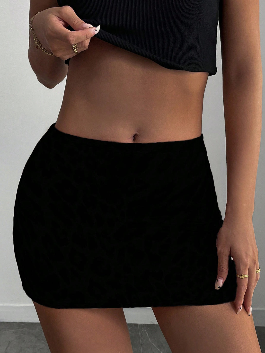 Ropa de Mujer, Bottoms de Mujer, Faldas de Mujer, 42693114, Negro