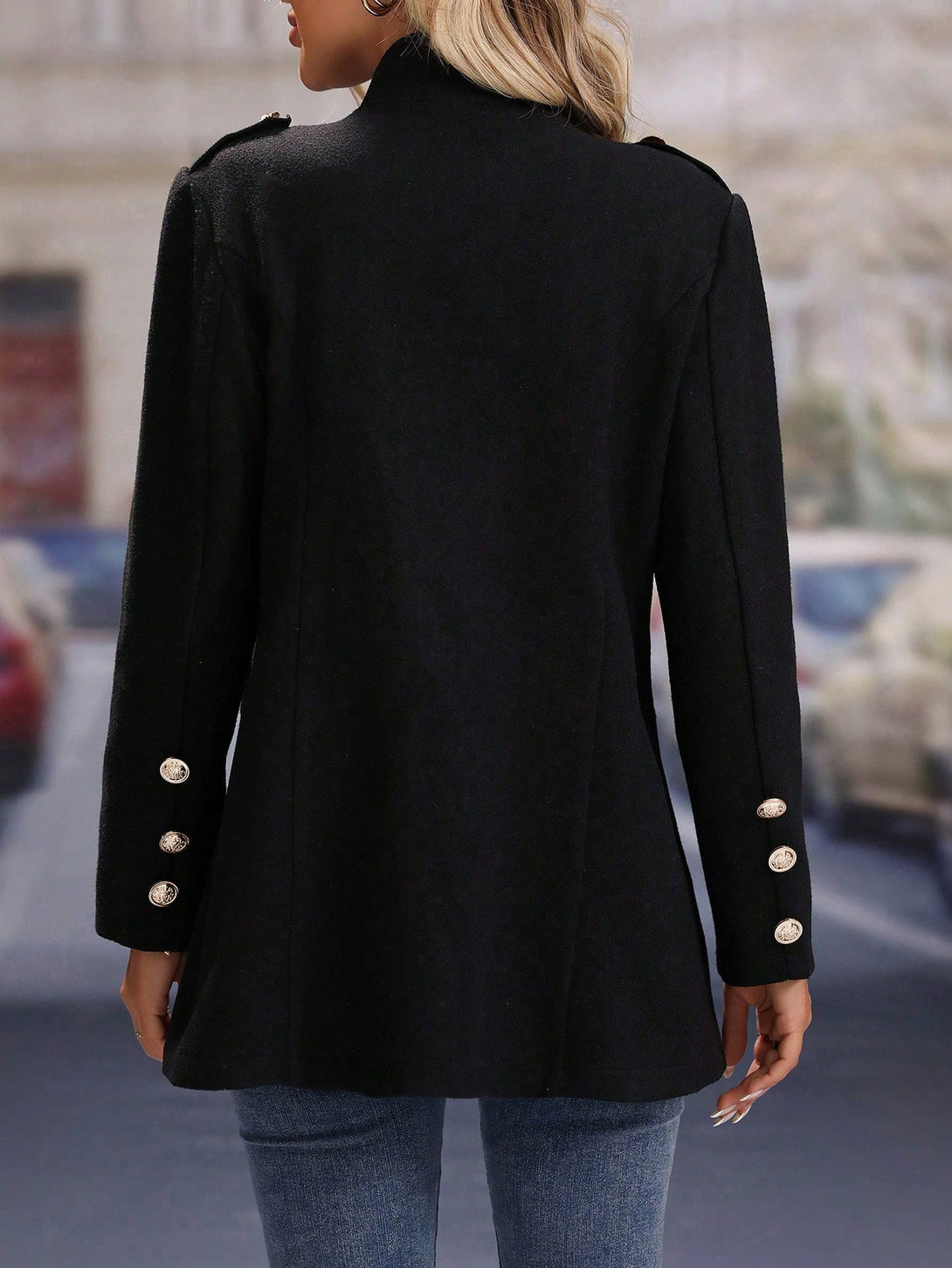 Ropa de Mujer, Ropa de Exterior para Mujer, Abrigos de Mujer, 38439324, Negro