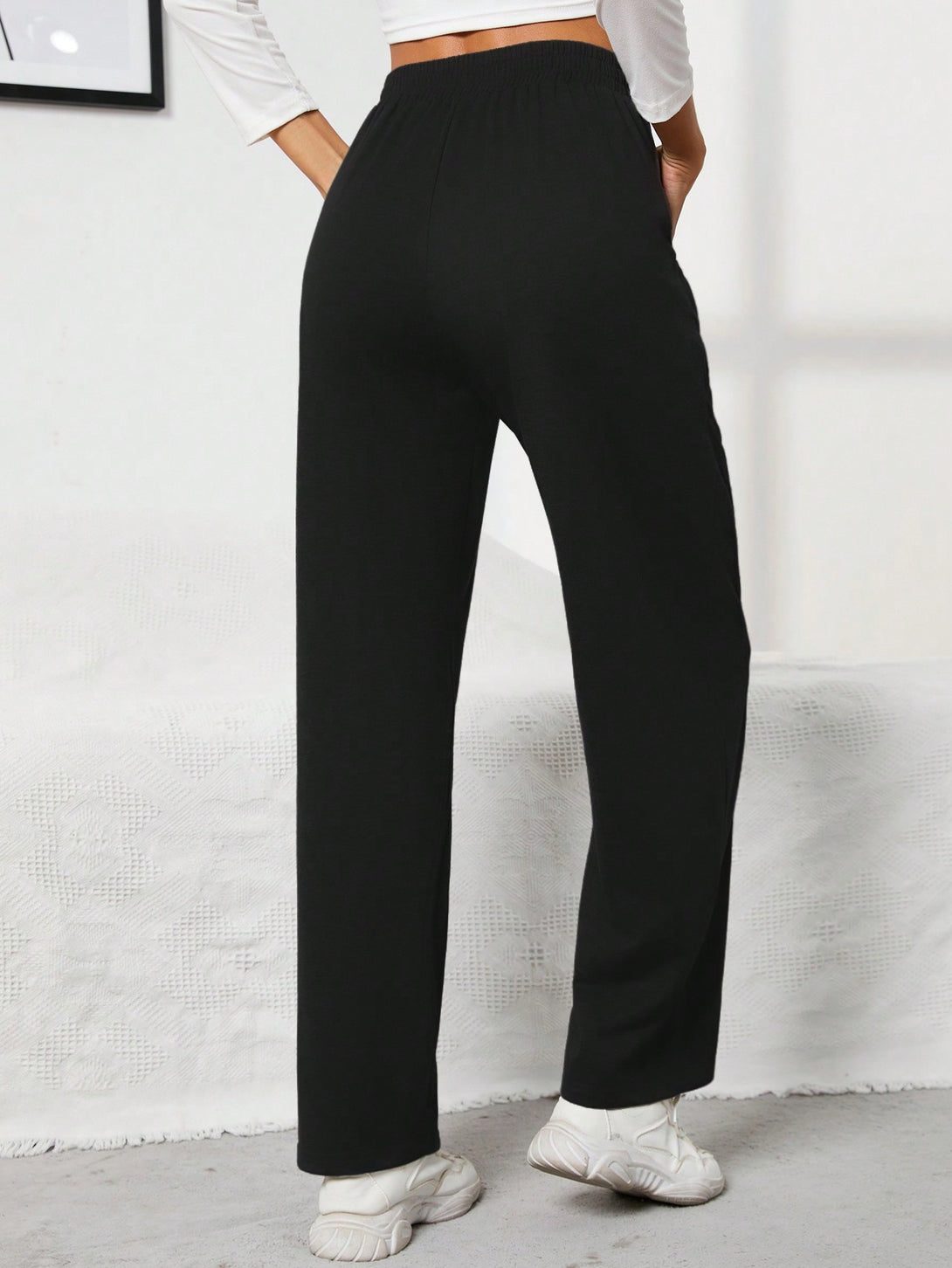 Ropa de Mujer, Bottoms de Mujer, Pantalones de Deporte para Mujer, Colección de trajes de mujer, 11556085, Negro