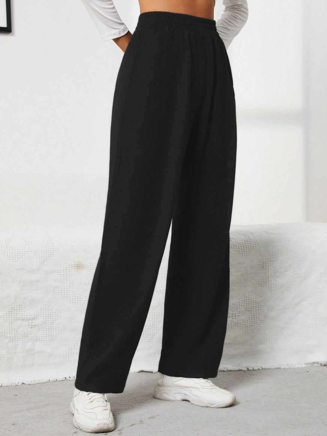Ropa de Mujer, Bottoms de Mujer, Pantalones de Deporte para Mujer, Colección de trajes de mujer, 11556085, Negro