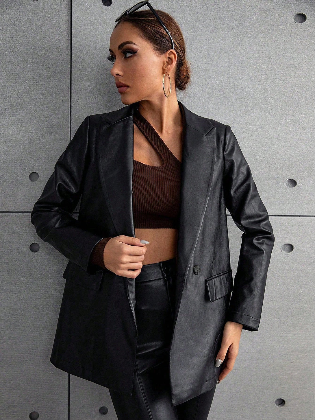 Ropa de Mujer, Trajes de Mujer, Blazers de Mujer, 22421918, Negro