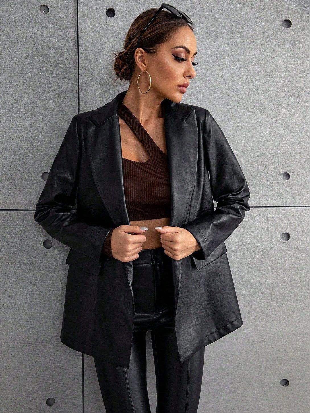 Ropa de Mujer, Trajes de Mujer, Blazers de Mujer, 22421918, Negro
