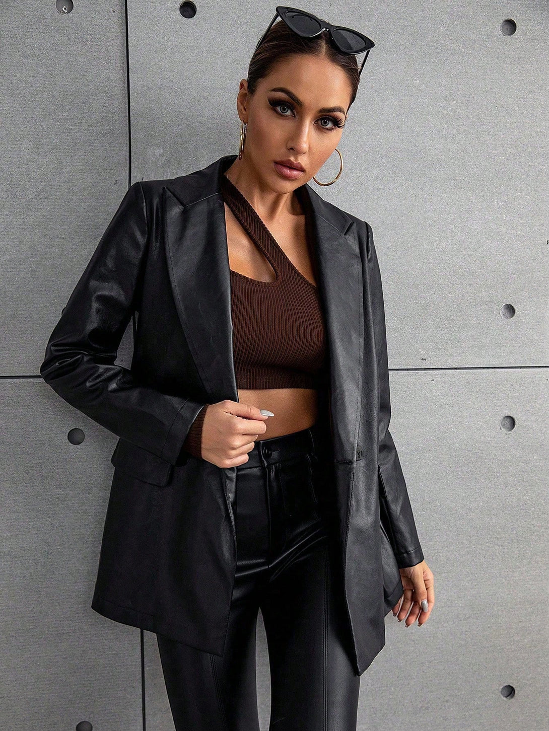 Ropa de Mujer, Trajes de Mujer, Blazers de Mujer, 22421918, Negro