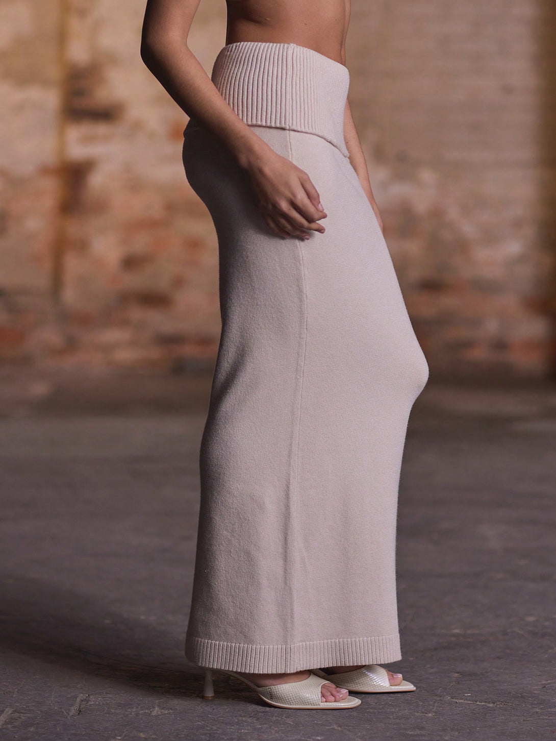 Ropa de Mujer, Tejido de Punto de Mujer, Faldas de Jersey para Mujer, OUTFITS LOOKBOOK, 48298194, Gris Claro