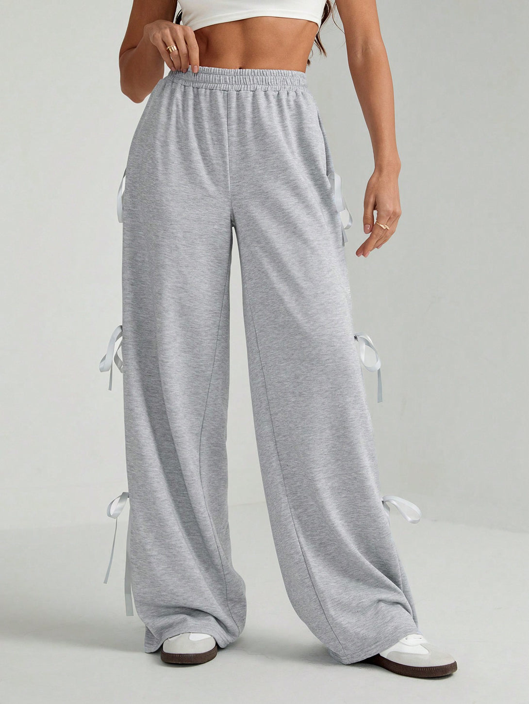 Ropa de Mujer, Bottoms de Mujer, Pantalones de Deporte para Mujer, 48368625, Gris