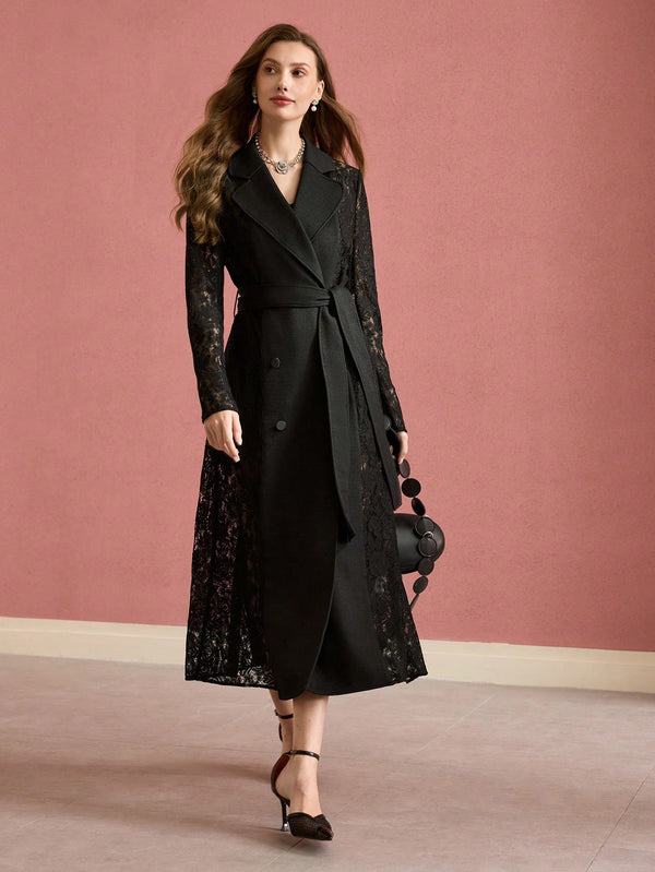 Ropa de Mujer, Ropa de Exterior para Mujer, Gabardinas para Mujer, 48971253, Negro