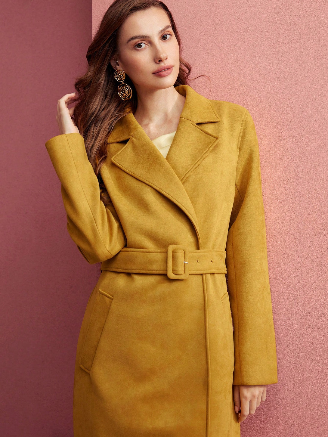 Ropa de Mujer, Ropa de Exterior para Mujer, Gabardinas para Mujer, OUTFITS LOOKBOOK, 49031686, Amarillo