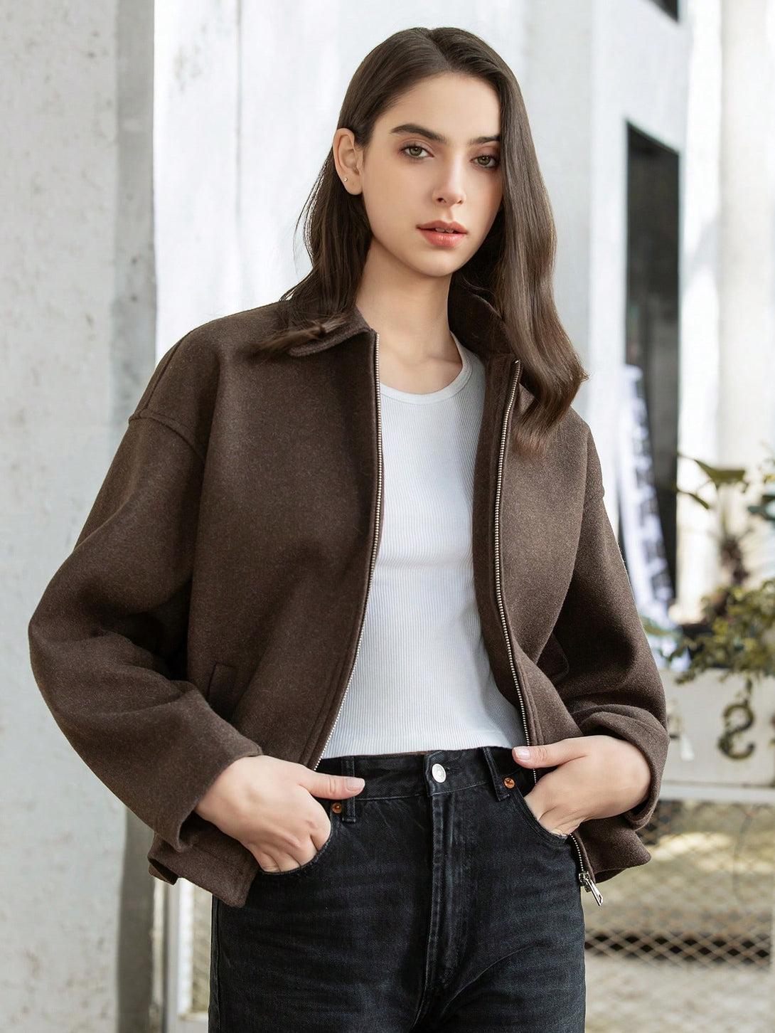 Ropa de Mujer, Ropa de Exterior para Mujer, Abrigos de Mujer, 45195181, Marrón