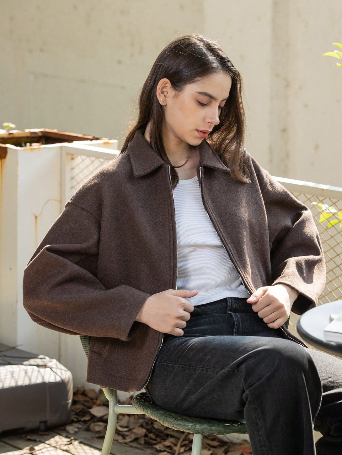 Ropa de Mujer, Ropa de Exterior para Mujer, Abrigos de Mujer, 45195181, Marrón