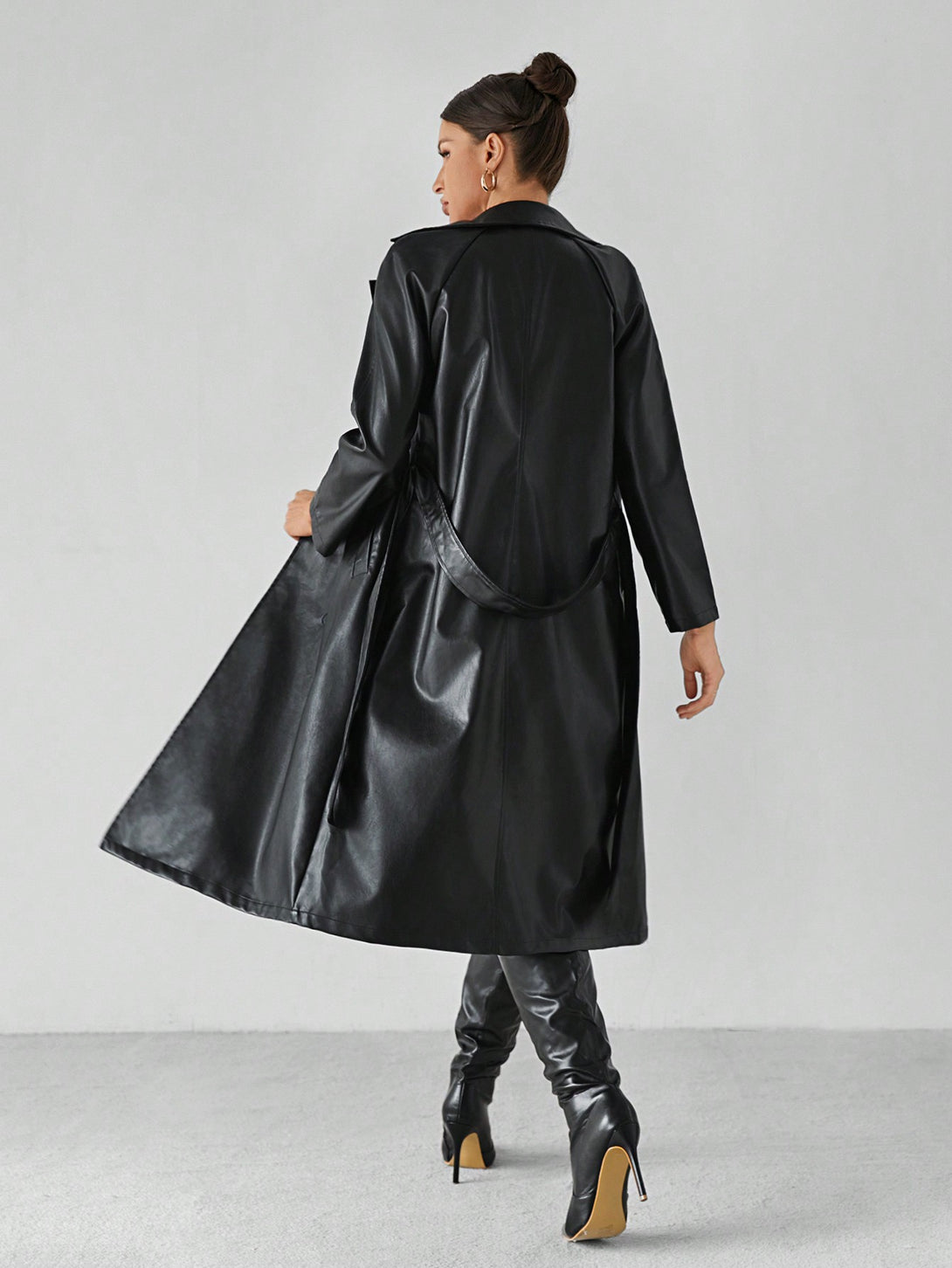 Ropa de Mujer, Ropa de Exterior para Mujer, Gabardinas para Mujer, 49040278, Negro