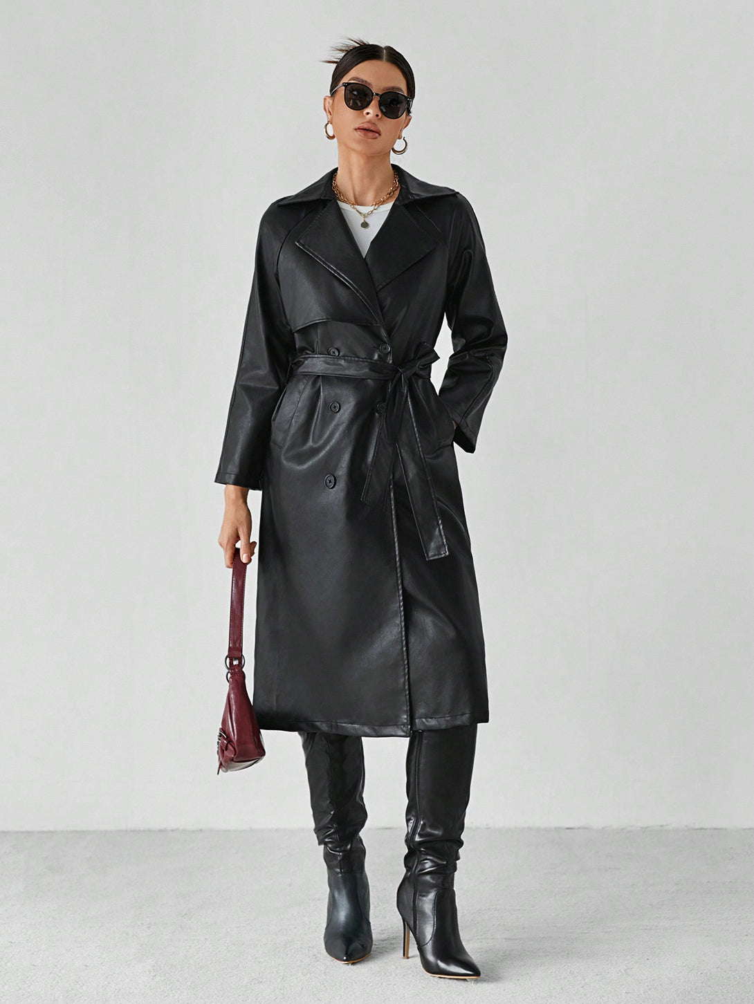 Ropa de Mujer, Ropa de Exterior para Mujer, Gabardinas para Mujer, 49040278, Negro