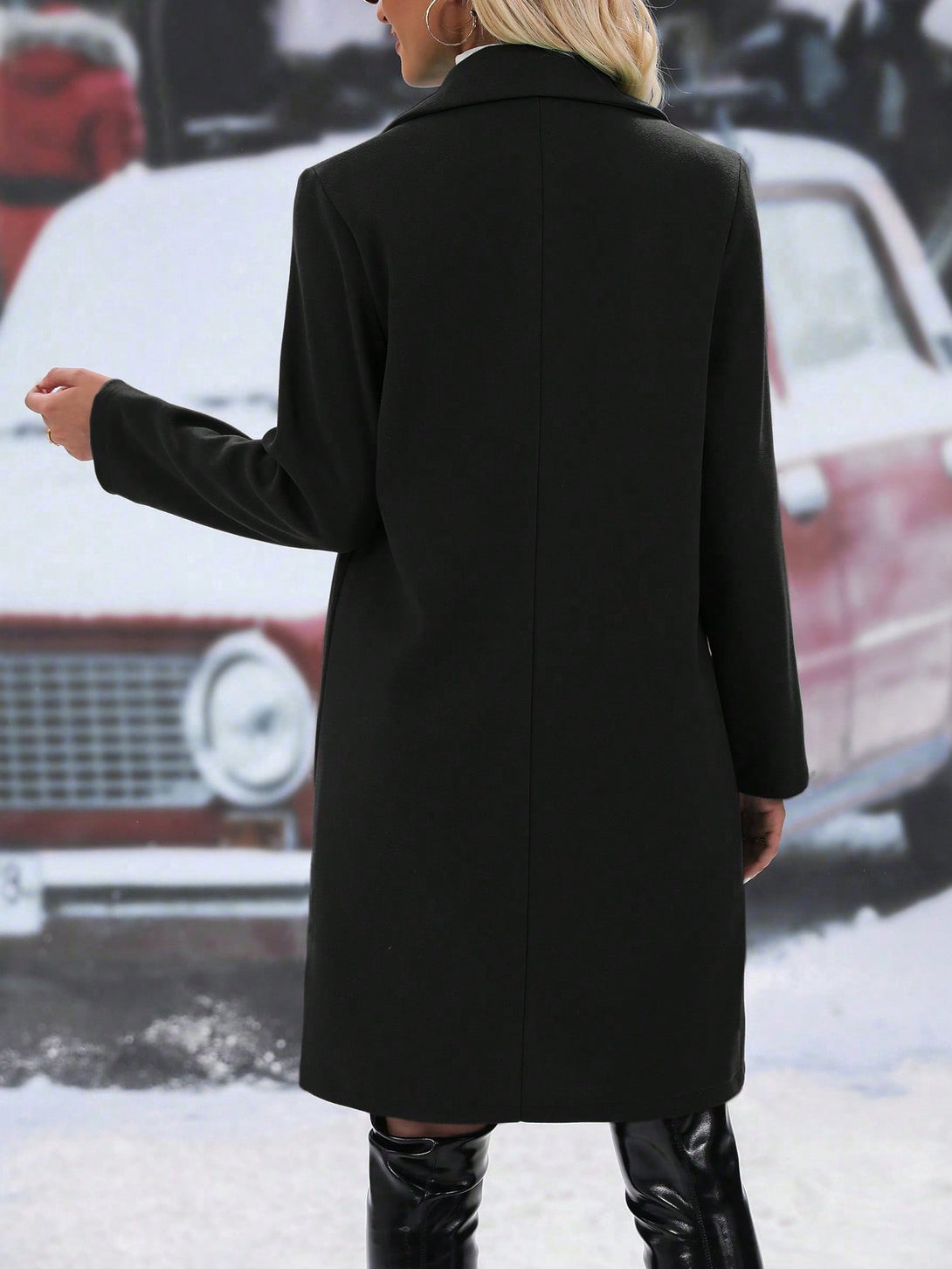 Ropa de Mujer, Ropa de Exterior para Mujer, Abrigos de Mujer, 49341250, Negro