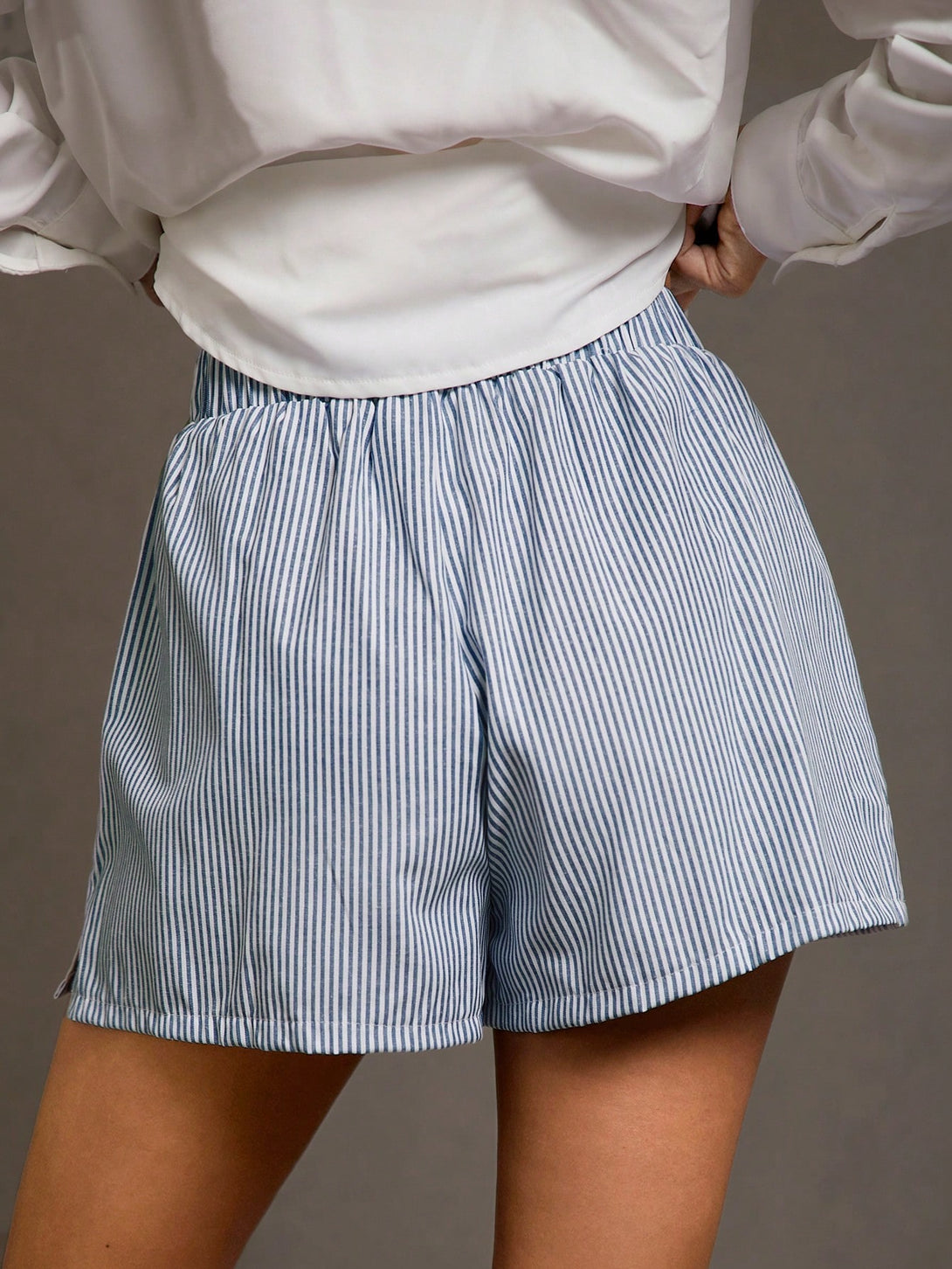 Ropa de Mujer, Bottoms de Mujer, Pantalones Cortos de Mujer, OUTFITS LOOKBOOK, 18344865, Azul y blanco