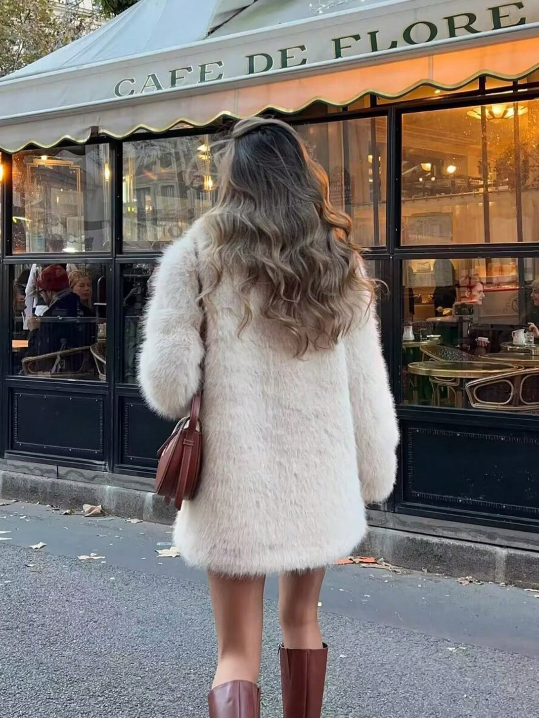 Ropa de Mujer, Ropa de Exterior para Mujer, Abrigos de Pieles Similares para Mujer, , 41695865, Blanco