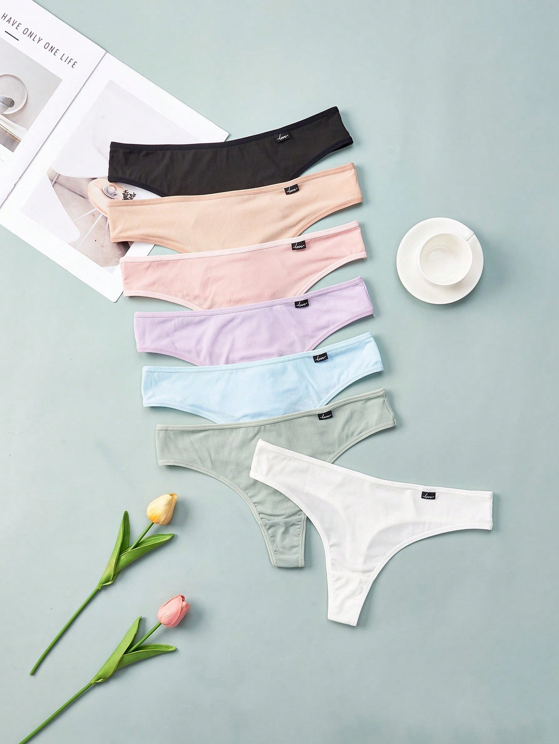 Ropa Interior y Ropa de Dormir, Braguitas de Mujer, Tangas de Mujer, 49729314, Multicolor