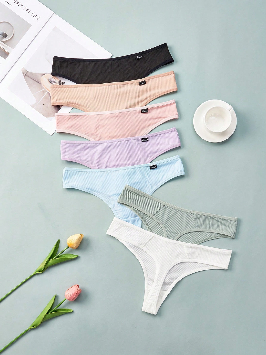 Ropa Interior y Ropa de Dormir, Braguitas de Mujer, Tangas de Mujer, 49729314, Multicolor