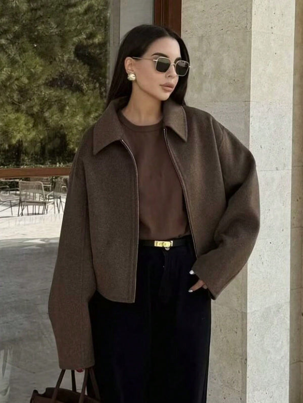 Ropa de Mujer, Ropa de Exterior para Mujer, Abrigos de Mujer, 45195181, Marrón