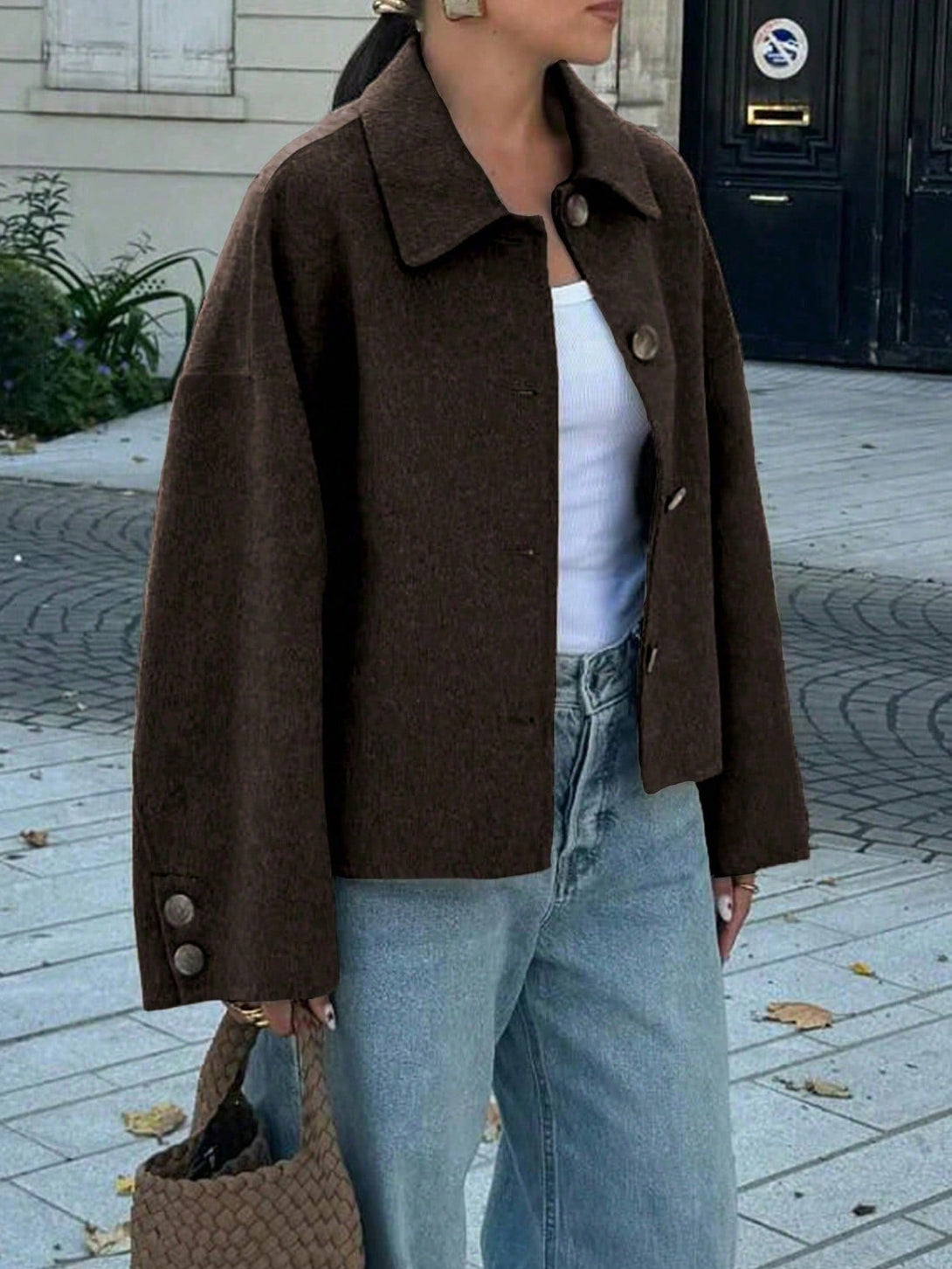 Ropa de Mujer, Ropa de Exterior para Mujer, Abrigos de Mujer, 46809497, Café integral