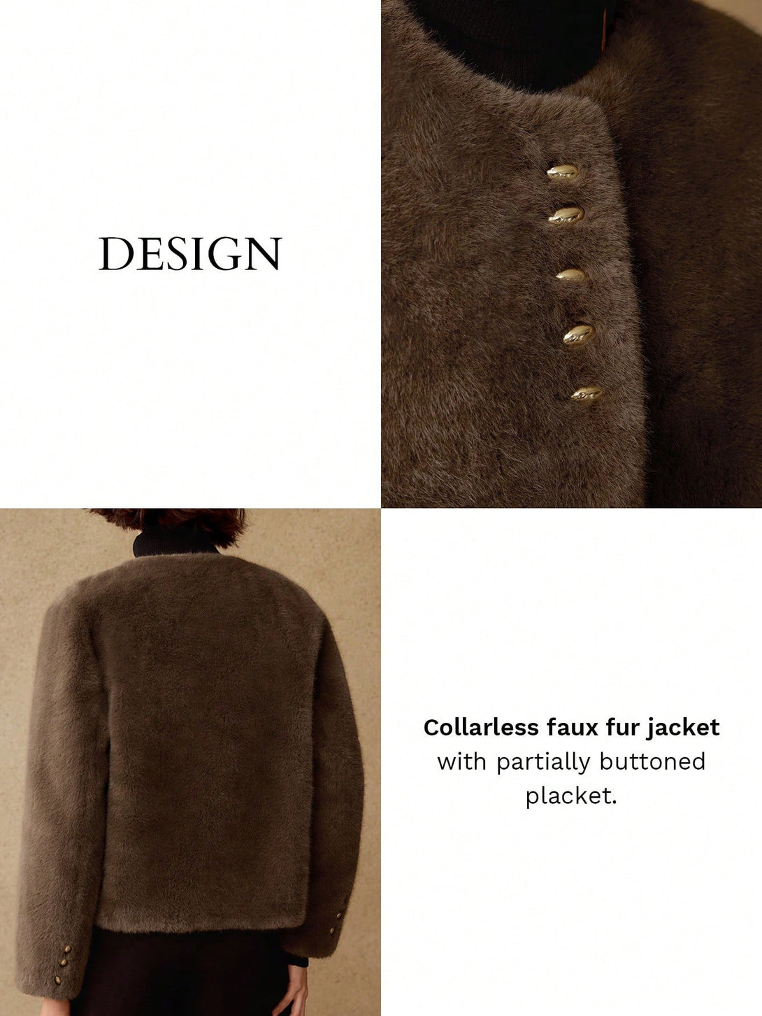 Ropa de Mujer, Ropa de Exterior para Mujer, Abrigos de Pieles Similares para Mujer, OUTFITS LOOKBOOK, 44929032, Café integral