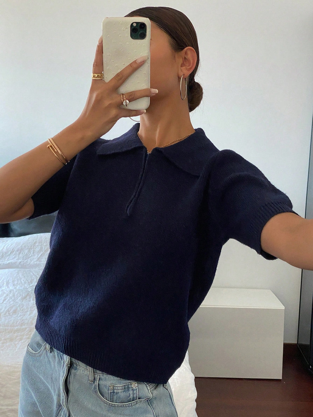 Ropa de Mujer, Tejido de Punto de Mujer, Tops de Punto para Mujer, OUTFITS LOOKBOOK, 51358595, Azul Marino