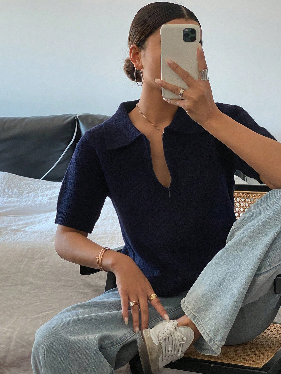 Ropa de Mujer, Tejido de Punto de Mujer, Tops de Punto para Mujer, OUTFITS LOOKBOOK, 51358595, Azul Marino