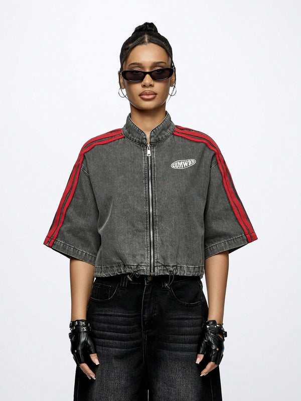 Ropa de Mujer, Mezclilla para mujer, Cazadoras & abrigos mezclilla para mujer, 51531967, Negro