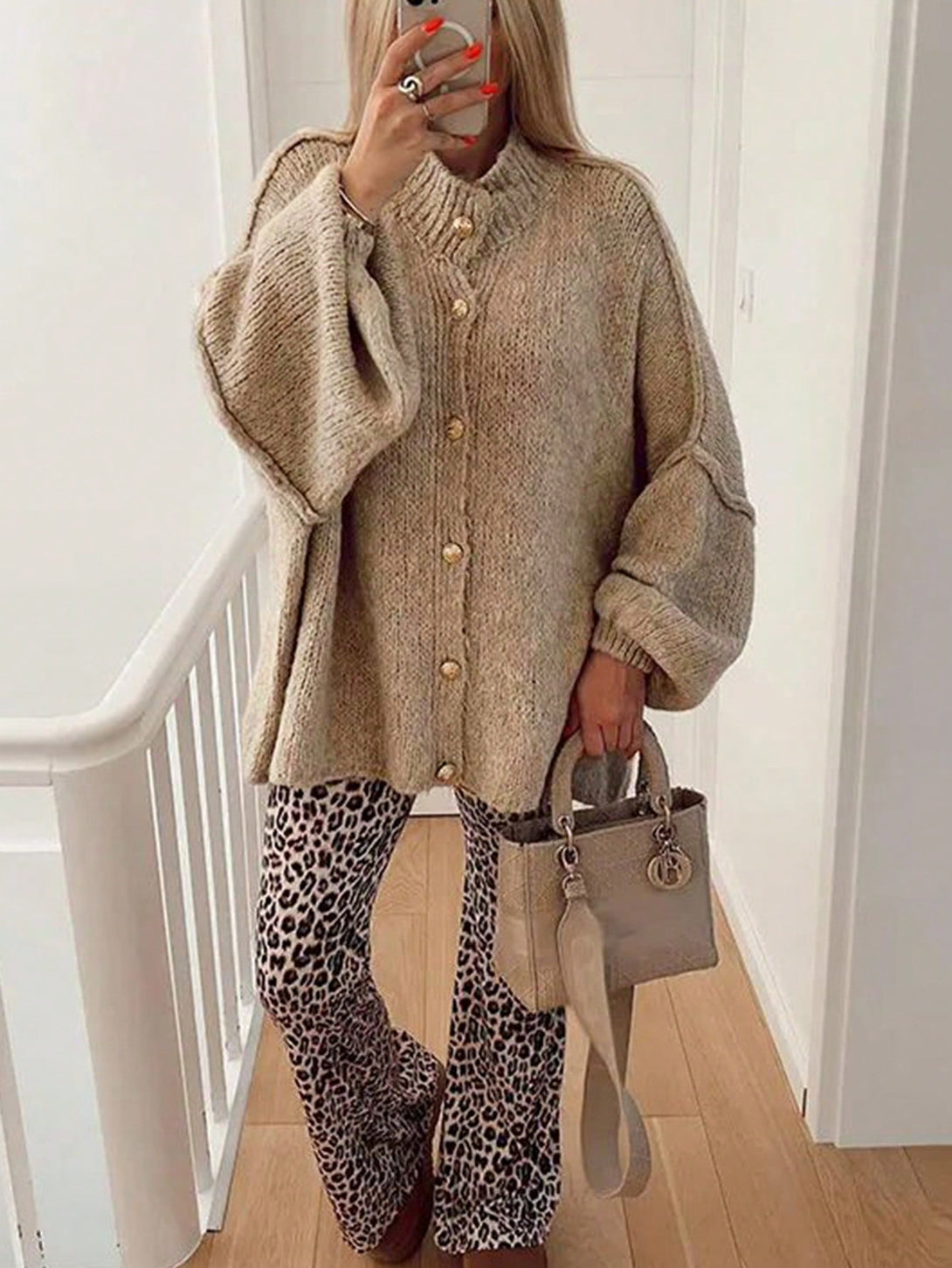Ropa de Mujer, Tejido de Punto de Mujer, Cárdigans de Mujer, , 43248167, Caqui