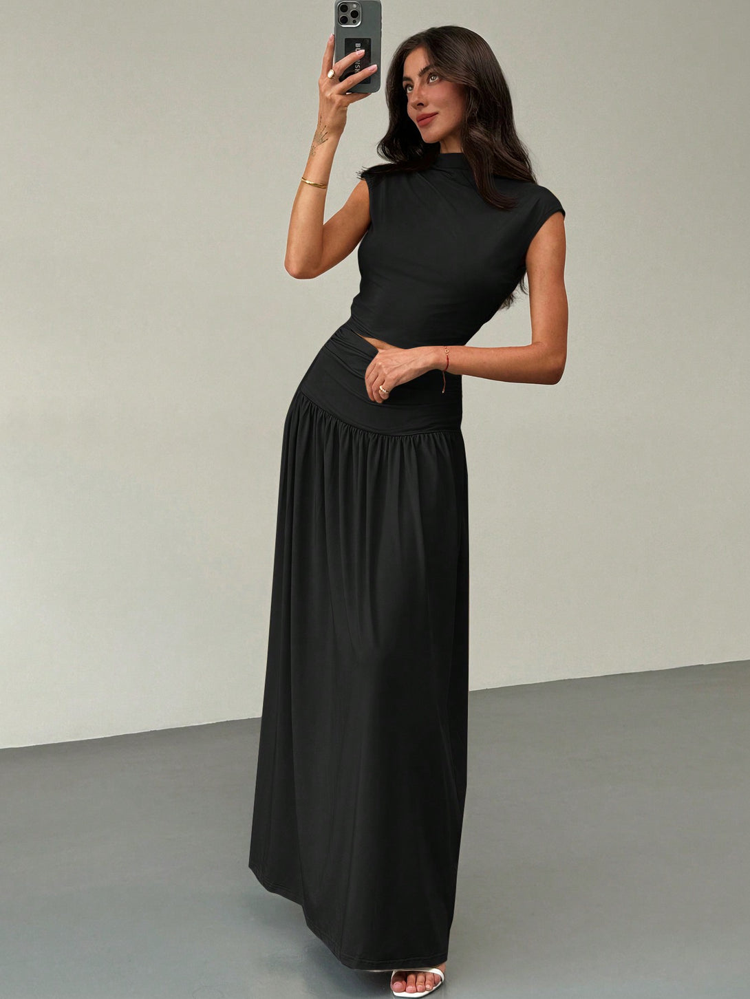 Ropa de Mujer, Conjunto para Mujer, Ropa Dos piezas para Mujer, 42043587, Negro