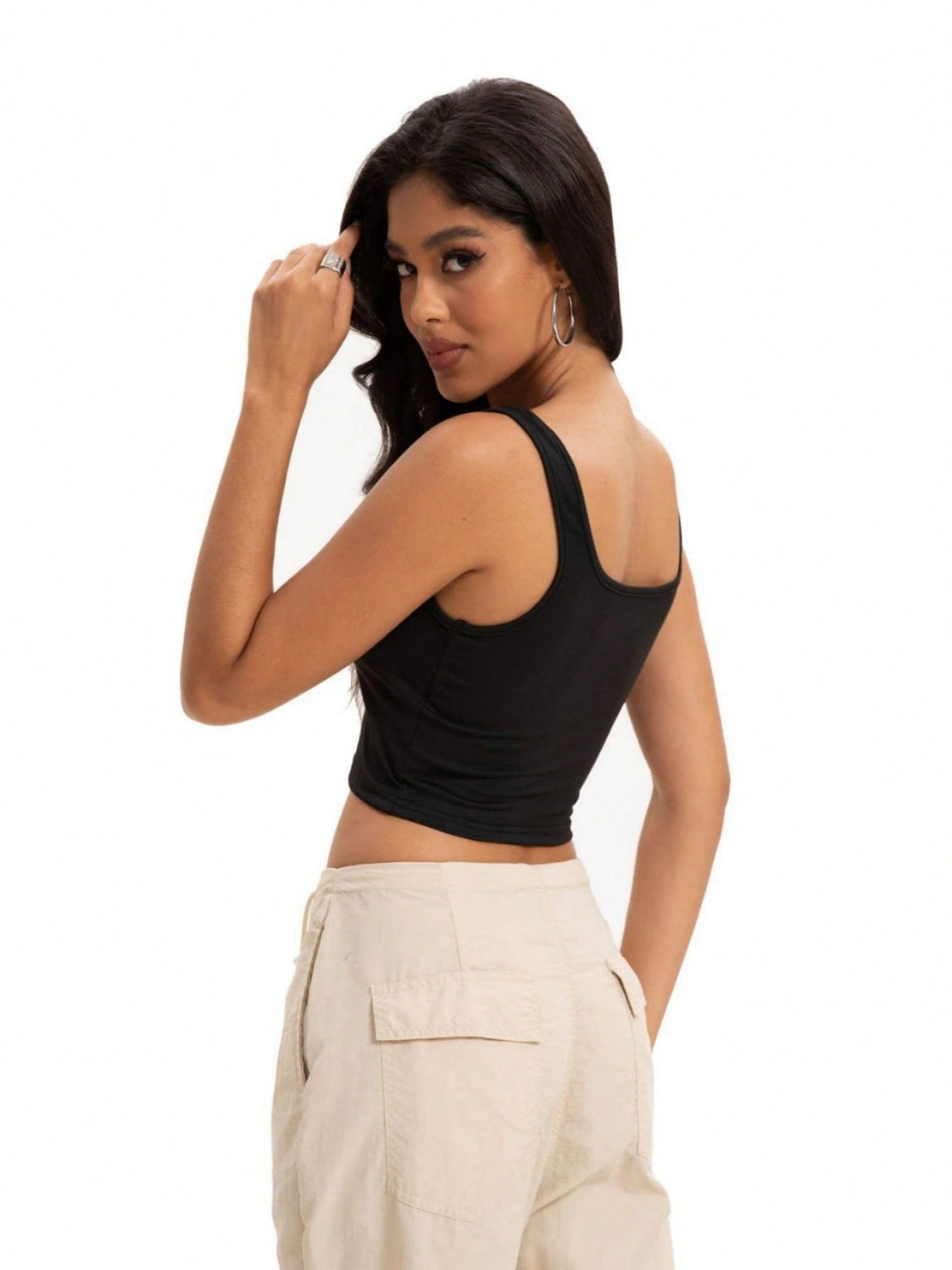 Ropa Interior y Ropa de Dormir, Pijama & Ropa de Descanso de Mujer, Ropa de Dormir para Mujeres, Tops de descanso para Mujer, 54083230, Negro