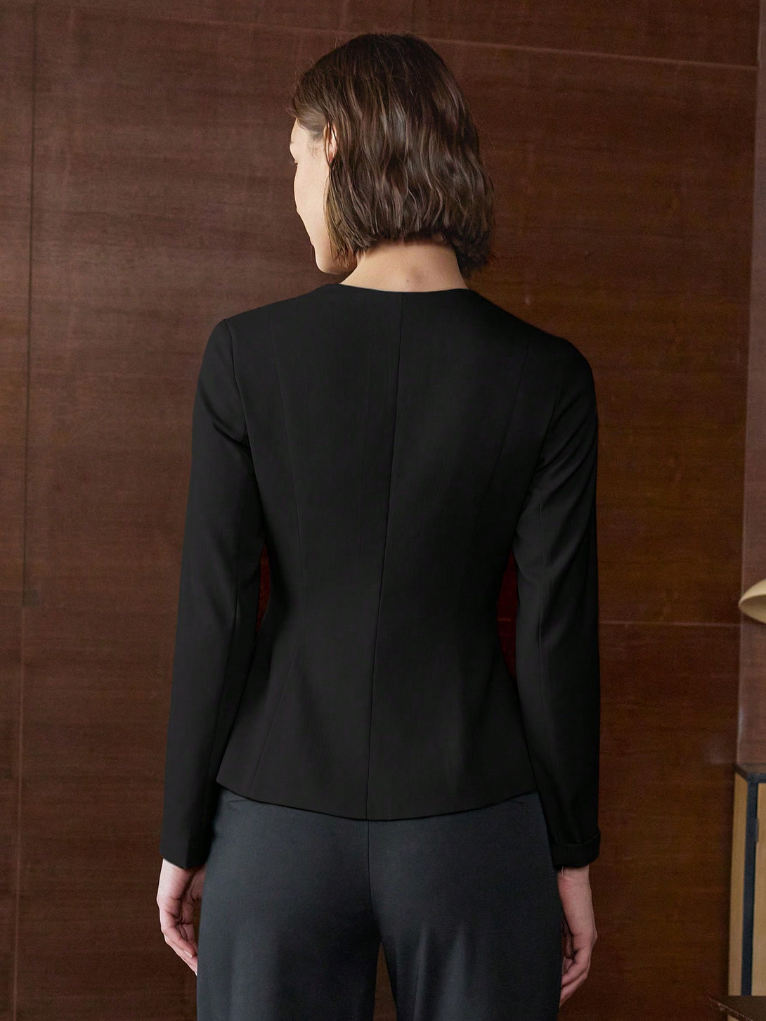 Ropa de Mujer, Trajes de Mujer, Blazers ligeros para mujer, 43963670, Negro