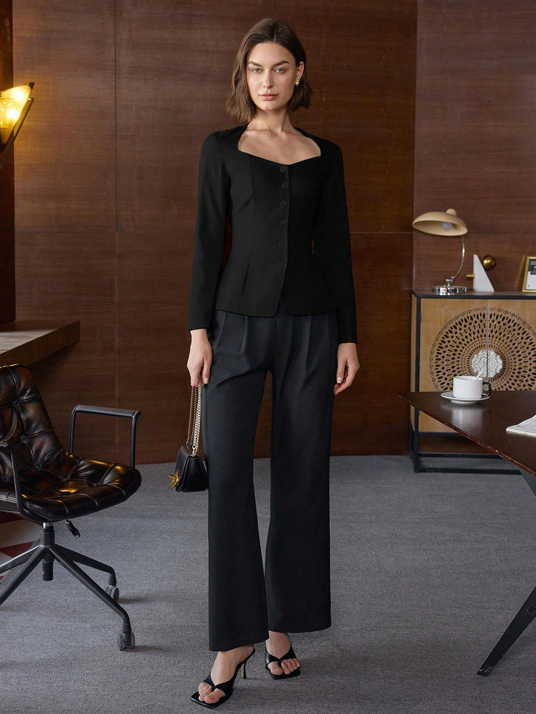 Ropa de Mujer, Trajes de Mujer, Blazers ligeros para mujer, 43963670, Negro