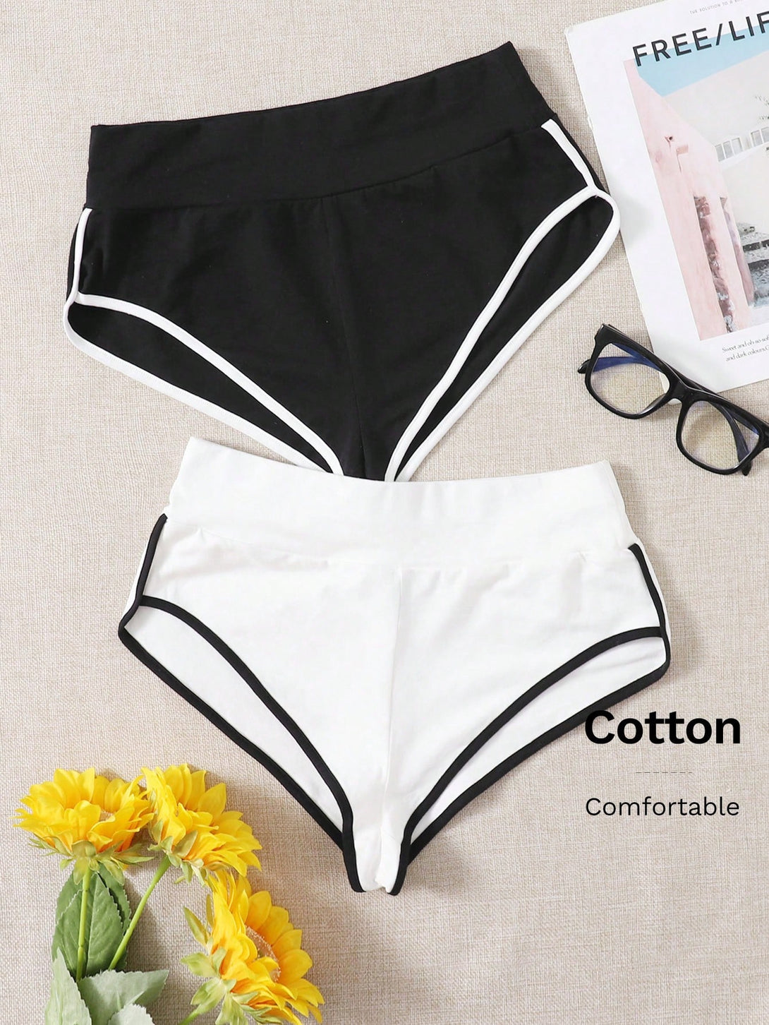 Ropa de Mujer, Bottoms de Mujer, Pantalones Cortos de Mujer, 2309825, Blanco y Negro